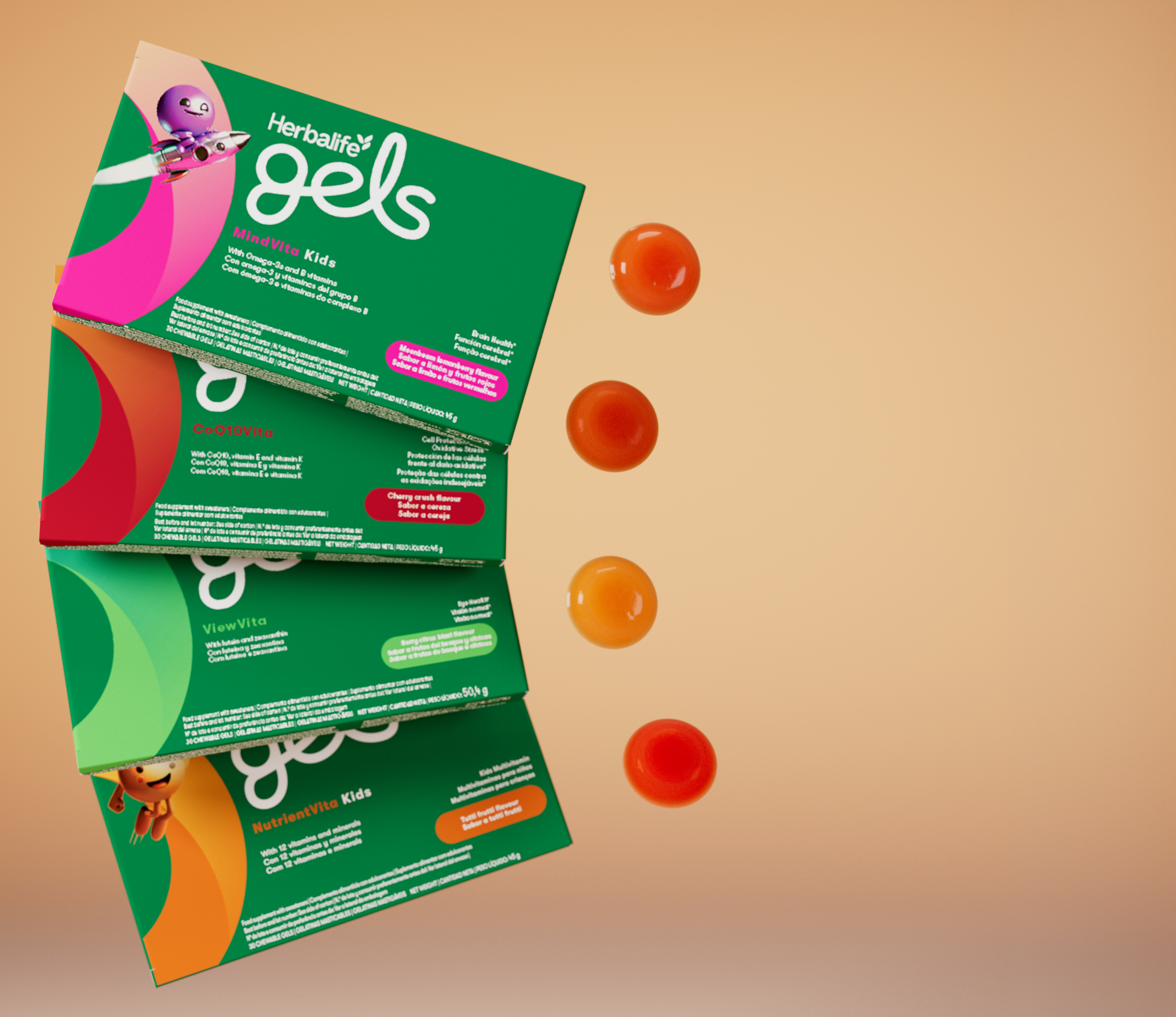Herbalife Gels NutrientVita Kids Tutti frutti - 30 kauwbare gels - Afbeelding 3