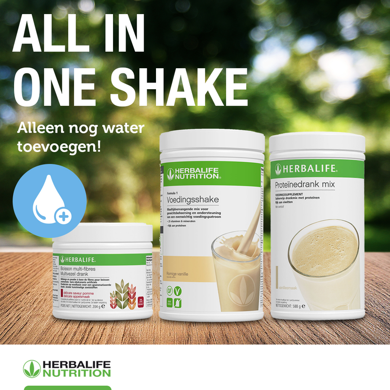 All-in-one-Shake - Formula 1 romige vanille, Proteïnedrank mix en Multivezel drank