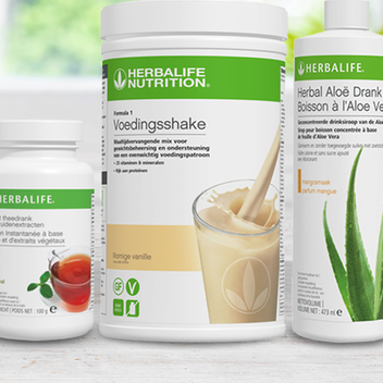 Ideaal Ontbijt combi pakket - Formula 1 romige vanille, Instant theedrank original en Herbal aloë drank mango